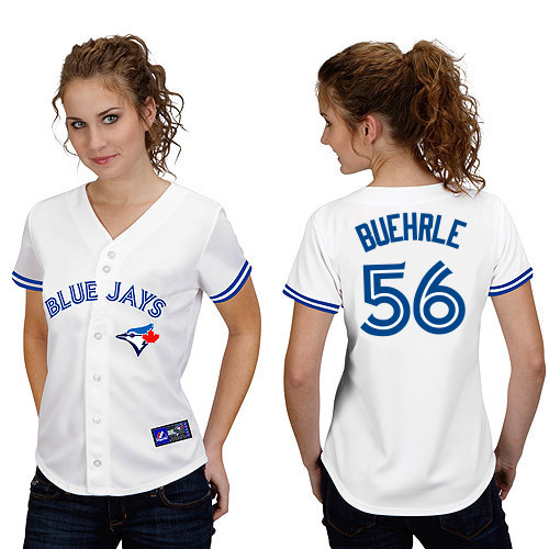 Mark Buehrle #56 mlb Jersey-Toronto Blue Jays Women's Authentic Home White Cool Base Baseball Jersey